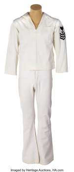 Steve McQueen "Jake Holman" white naval jumper and pants from The Sand Pebbles....