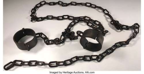 "Regina" shackles from Once Upon a Time Season 7, Episode 22....
