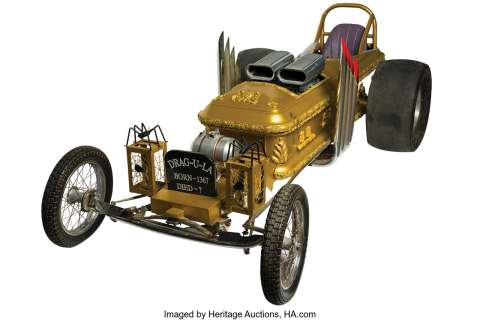 Original "Dragula" coffin dragster from The Munsters and Munster, Go Home!... | Profiles in History