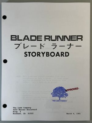 Blade Runner - Storyboard March 4, 1981 - The Ladd Company | Catawiki