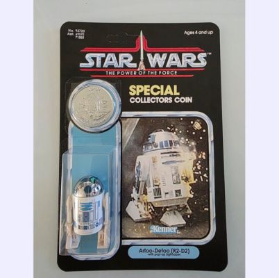 Kenner - Action figure Star Wars 1977 R2D2 Pop Up Saber Original Action figure on Unpunched Replacement Card - Excellent condition. Perfect example. Head clicks and saber pops up. RARE | Catawiki