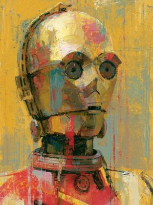 Star Wars, C-3PO ICON - 1/5 SIGNÉE COA - 40x60 cm | Catawiki