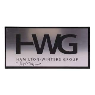 The Young And the Restless | Bryton James-Signed Hamilton-Winters Group Door Sign | Propstore