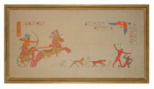 The Egyptian Opening Title Background Artwork. | Van Eaton Galleries