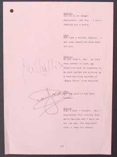 Lot 260 - ONLY FOOLS & HORSES - DUAL AUTOGRAPHED SCRIPT PAGE