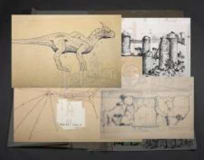 DRAGONHEART - Lot 22 - Printed Dragon and Set Blueprints