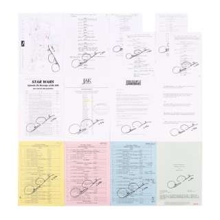Star Wars: Revenge of the Sith (2005) | Anthony Daniels Collection: Collection of Autographed Script Revision Pages, Shooting Schedules, Sides and Additional Production Paperwork | Propstore