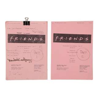 FRIENDS (TV SERIES, 1994-2004) - Lot 1108 - Autographed "The One With Ross‘s Wedding" Scripts