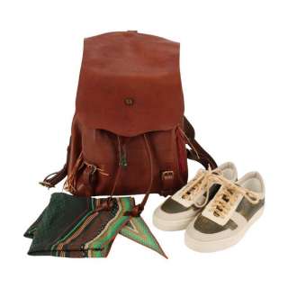 JURASSIC WORLD DOMINION (2022) - Lot 1330 - Ellie Sattler‘s (Laura Dern) Rucksack, Yatay Trainers and Scarf