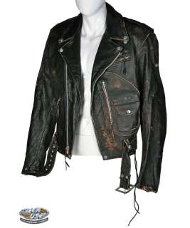 Arnold Schwarzenegger "T-800" stage 1 leather jacket from Terminator 2: Judgment Day | ScreenUsed