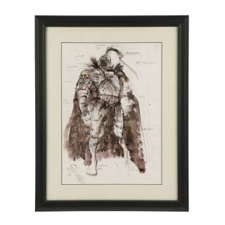 HIGHLANDER (1986) - Lot #200 : The Kurgan Armour Costume Design Illustration