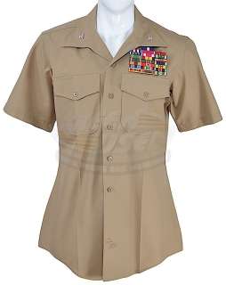 Lot 27 - A Few Good Men - Col. Jessep‘s Shirt & Pins (Jack Nicholson)