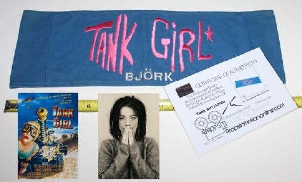 Tank Girl old vintage Bjork cult movie director chair back COA chairback no prop