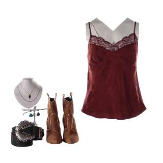 Love Life Mallory Sasha Compère Screen Worn Shirt Earrings Necklace Set Belt & Shoes Ep 102 | VIP Fan Auctions