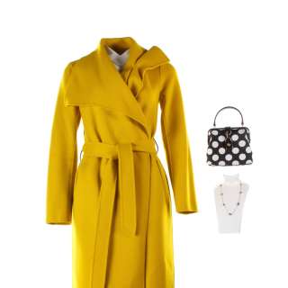 Zoey’s Extraordinary Playlist Deb Bernadette Peters Screen Worn Mackage Coat Jewelry & Purse Ep 211 | VIP Fan Auctions