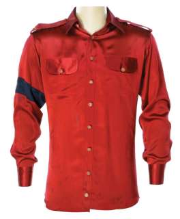 Michael Jackson shirt screen worn during 1995 ABC TV Diane Sawyer interview with Lisa Marie Presley. | Profiles in History