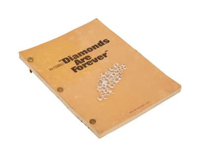 James Bond: Diamonds Are Forever - Script and Funeral Scene Diamond Props