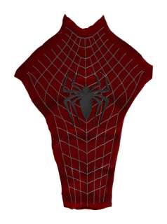 Lot 1126 - THE AMAZING SPIDER-MAN 2: ANDREW GARFIELD "SPIDER-MAN" COSTUME FABRIC AND EMBLEM (WITH DVD)