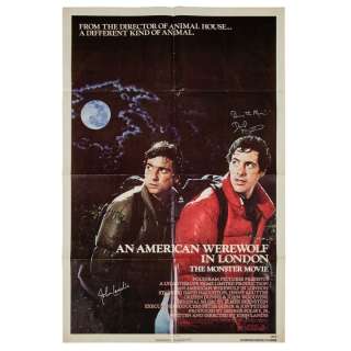 Lot 427 - An American Werewolf In London | John Landis And David Naughton Signed Film Poster