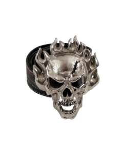 Lot 152 - Blade Trinity Fire Skull Buckle And Belt Prop
