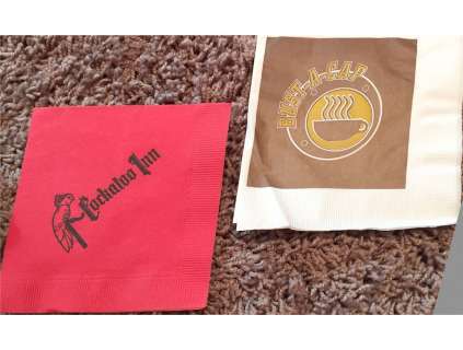 Lot of (3) Prop Napkins from the film "Jackie Brown" directed by Quentin Tarintino | Piece of the Past