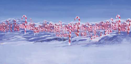 An Original Harrison Ellenshaw "Elf" Background Painting. | Van Eaton Galleries