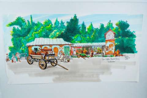 Ron Croci 1997 "Cinderella" Original Concept Drawing | GWS Auctions