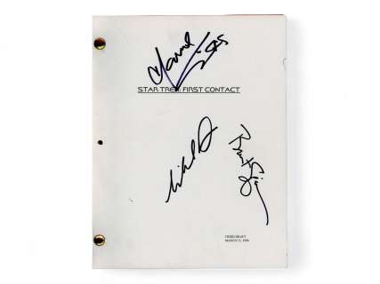 Star Trek First Contact Multi Signed Script | Weiss Auctions