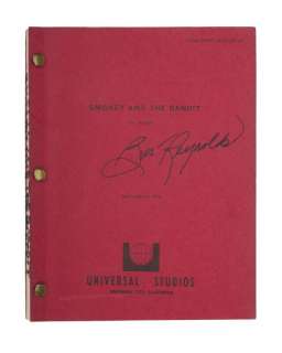 Burt Reynolds | Signed "Smokey And The Bandit" Script | Julien’s