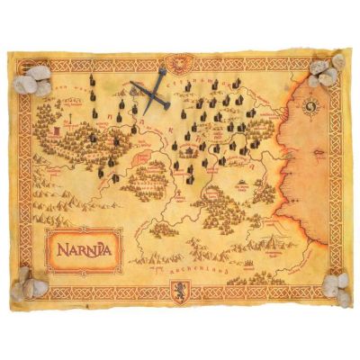 THE CHRONICLES OF NARNIA: THE LION, THE WITCH AND THE WARDROBE (2005) - Lot #99 : Production-made Narnia Map with Metal Markers