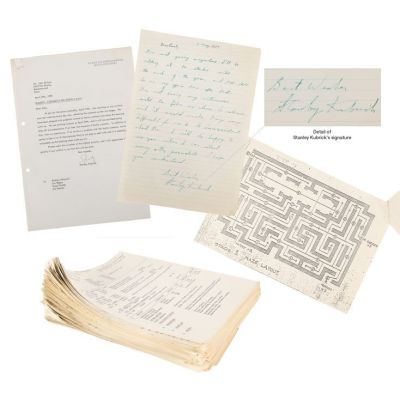 THE SHINING (1980) - Lot #321 : Stanley Kubrick Handwritten Letter, Pair of Signed Letters, and a Large Collection of Call Sheets