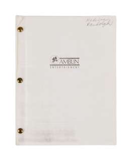 Lot 569 - The Color Purple | Quincy Jones and Bruce Swedien Production Used Script