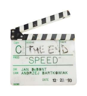 Lot 651 - Speed | Original Production Used Clapperboard
