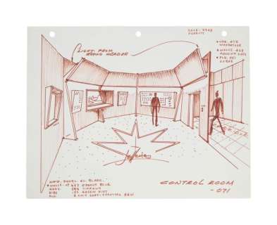 Lot 38 - Star Trek: The Original Series | Matt Jefferies "Whom Gods Destroy" Control Room Sketch