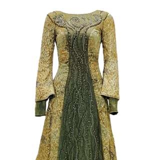 Lot #153: Vikings Katia Alicia Agneson Screen Worn Long Sleeve, Floor Length Dress & Train Ep 609: Authentic Auction Item | VIP Fan Auctions | VIP Fan Auctions