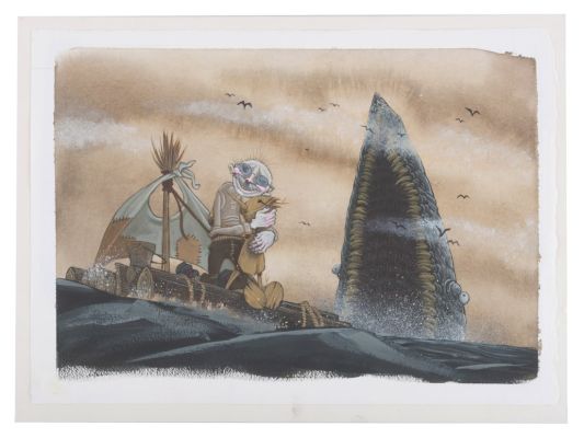 Lot 196 - A "Guillermo del Toro’s Pinocchio" Original Concept Painting. | Van Eaton Galleries
