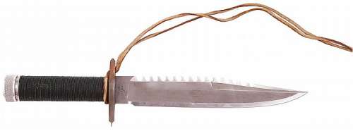Sylvester Stallone "John Rambo" hero screen-used survival knife with sheath from First Blood. | Profiles in History