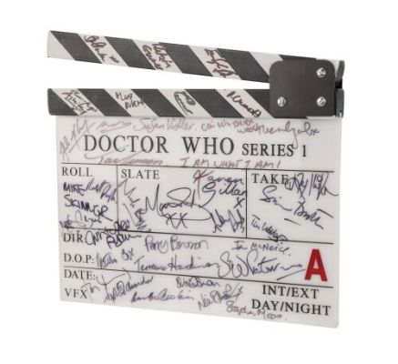 DOCTOR WHO (T.V. SERIES, 2005-2022) - Lot #114 : Matt Smith, Karen Gillan, Olivia Colman and Cast-Autographed Clapperboard