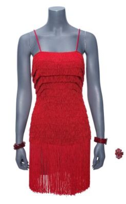ALIAS (2001-2006) - Lot #447 : Sydney Bristow‘s (Jennifer Garner) Red Fringe Ensemble