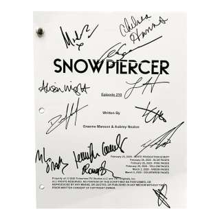 Snowpiercer Season Two Finale Hand Signed Shooting Script | VIP Fan Auctions