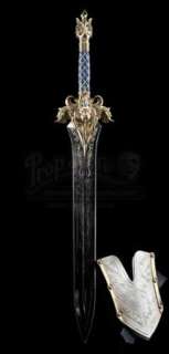Warcraft - Lot 554 - King Llane‘s (Dominic Cooper) Urethane Blade Sword and Sheath