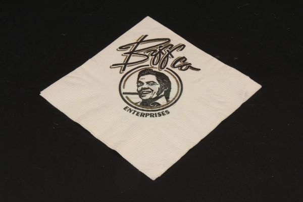 Back To the Future Part II | BiffCo Enterprises cocktail napkin | The Prop Gallery