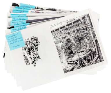 Lot 70 - A Large Group of Battle of Zion Original Concept Art and Dr...