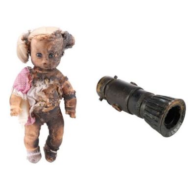 BACKDRAFT (1991) - Lot #38 : Ronald Bartel‘s (Donald Sutherland) Parole Hearing Distressed Doll with Stunt Chicago Fire Department Hose Nozzle