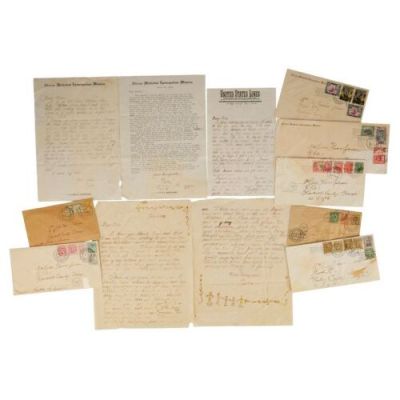 Color Purple, the (1985) | Nettie Harris’ (Akosua Busia) Set of Seven Correspondences with Screen-Matched Envelope | Propstore