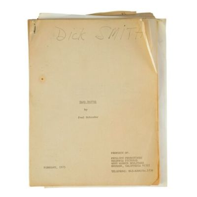 TAXI DRIVER (1976) - Lot #673 : Dick Smith Collection: Smith‘s Personal Hand-Marked Stapled Script