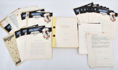 James Bond: Diamonds Are Forever, United Artists (1971) Original script, Unit List, Cast Lists and… | Ewbank’s