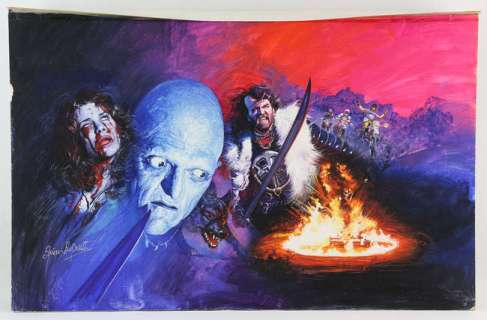The Hills Have Eyes Part II (1985) Original artwork by British designer and artist Brian Bysouth,… | Ewbank’s