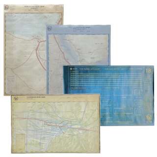 Snowpiercer Production Used Egypt Map, 3rd Class Map Version 2, Bohai Rail Yard Map Version 2 & Horn Of Africa Map | VIP Fan Auctions