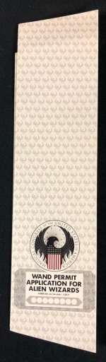 Lot 214 - Fantastic Beasts and Where to Find Them (2016) - "Wand Permit Application For Alien Wizards"